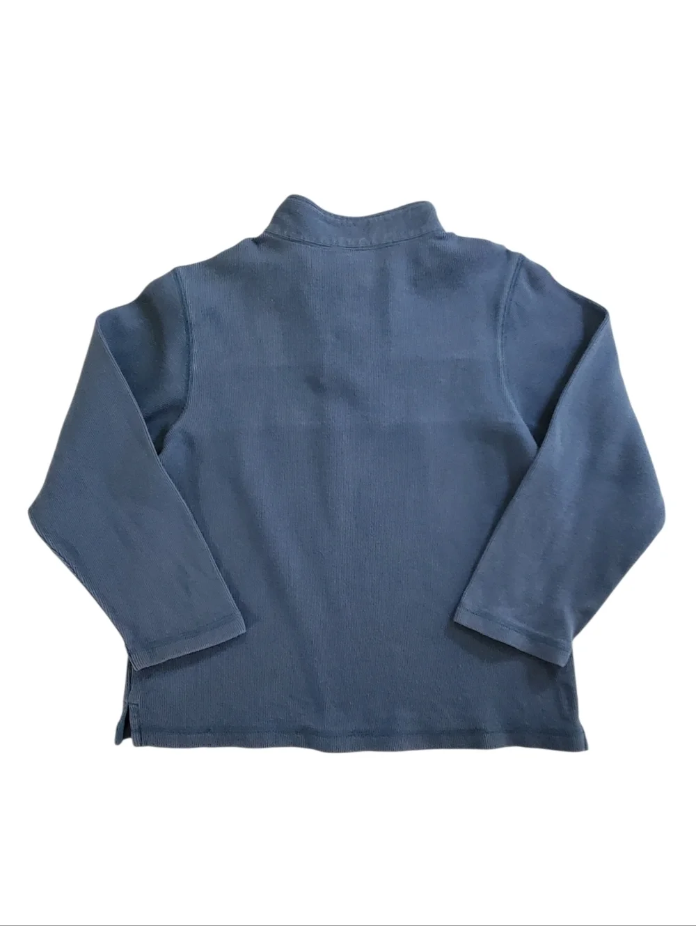 K1102 * Gymboree Boys Striped Quarter Zip Knit Sweater Pullover Blue Size 8